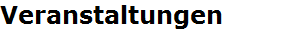 Veranstaltungen